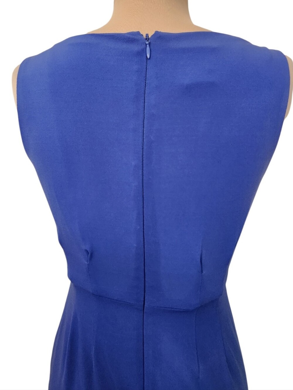 SUZI CHIN for MAGGY BOUTIQUE Twist Front  Sleeveless Sheath Dress - Size 4P - Picture 10 of 16